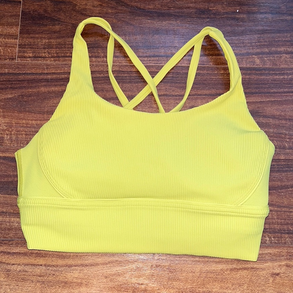 Lululemon Yellow Sports Bra
